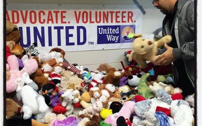 Sorting the Bears post-Teddy Bear Toss 2015.