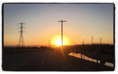 Heading East at sunrise. Nizhoni. #SoCal #bikelife #nizhoni #iphonephotographer