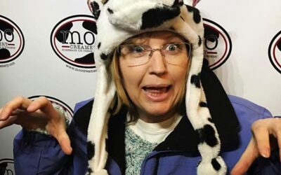 Scary cows at Moo tonight. #familyfun #moocreamery