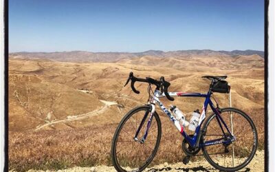 Backup bike to the top of Round Mtn. #touragainsttrafficking #mile3 #bikelife