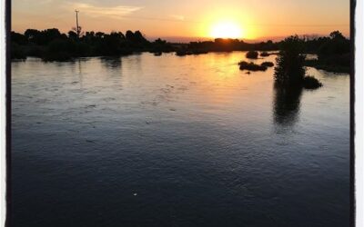 Sun rise on the Kern River. #bikelife #mile3