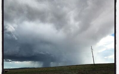 Rain falling on a mesa in New Mexico. #roadtrip #headed2olemiss