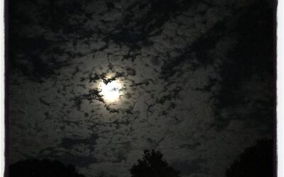 Moonlight and clouds over Oxford, MS. #dadlife