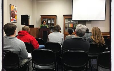 Prof Al Steele giving a presentation at the Special Collections Library on campus. #meekjournalism #meekjourno