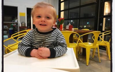 Chai getting his meal on at the Oxford Canteen. #oxfordcanteen #dadlife