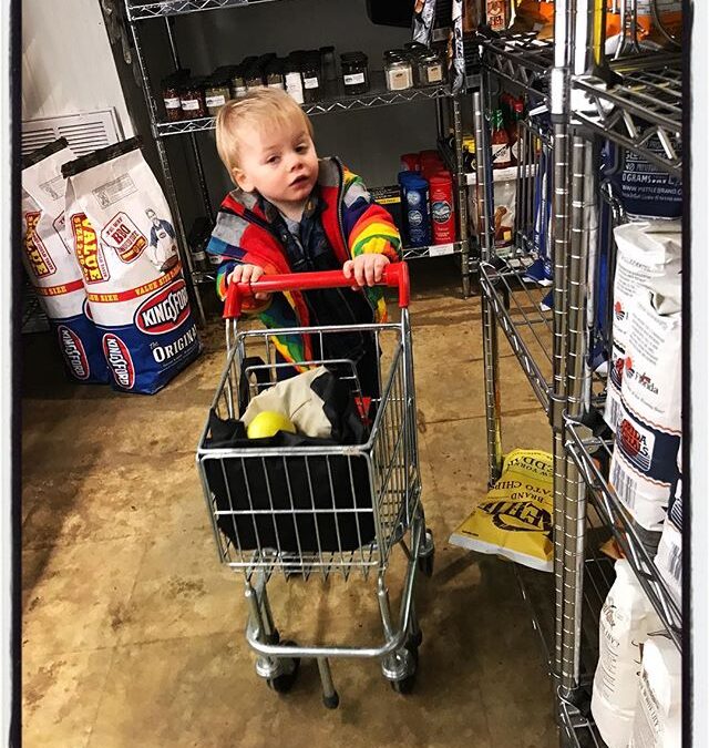 Some children are very serious about their food shopping. #dadlife #chicorymarket #oxfordlife