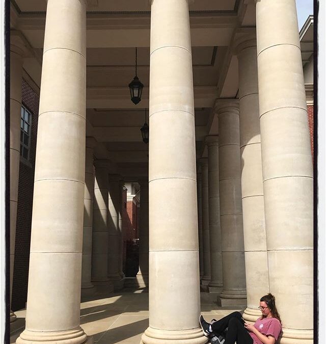 Student soaking up some sun whilst reading on campus. #meekjournalism #meekjourno #iphoneography