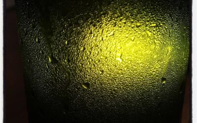 Water condensation and a candle at St Leo in Oxford.