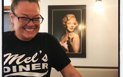 Nicole and Marilyn at Mel’s Diner at the end of @the_kalish at RIT. #kalish2018