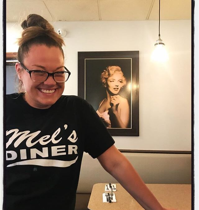 Nicole and Marilyn at Mel’s Diner at the end of @the_kalish at RIT. #kalish2018