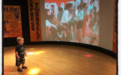 C on the @staxmuseum dance floor on Friday. #deltacenter18 #mostsouthernplace #meekjourno #dadlife