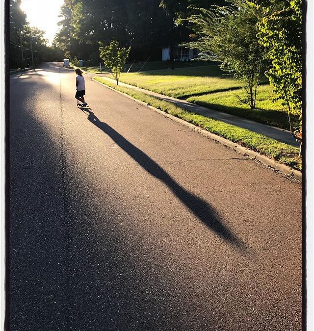 Even at 10 Nene casts a long shadow. #dadlife