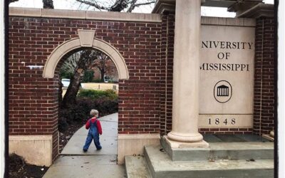 Starting them out young ;) #dadlife #mississippijourno