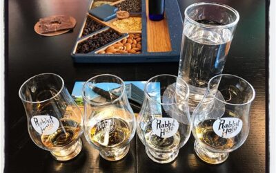 Bourbon (and gin) tasting flight @rabbithole in Louisville. #mississippijourno