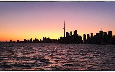 Toronto at sunset from Ward’s Island. #cbcyourgta #umjourimc #mississippijourno #aejmc19