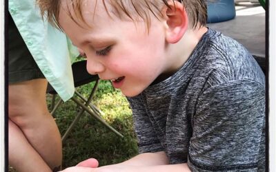 The big caterpillar getting to hold a little, hungry caterpillar @strawberryplains #dadlife #mississippijourno