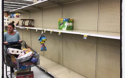Madness hit Oxford, MS last night. Panic in the TP aisle in Kroger. #mississippijourno