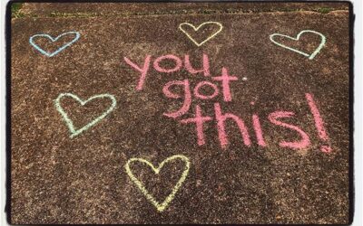 Messages of hope written in chalk. #mississippijourno #postcardsfromcovid19