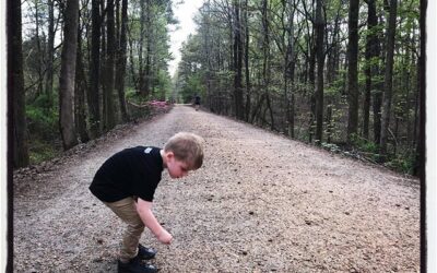 Rock hunting. #dadlife #mississippijourno #postcardsfromcovid19