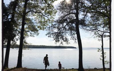 Deb and Chai at the lake. Family, quiet, nature time. #mossissippijourno #postcardsfromcovid19