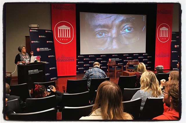 @danesekenon is about to kick off Day 2 of the Lens Collective at the University of Mississippi. #LC2019 #umjourimc #mississippijourno