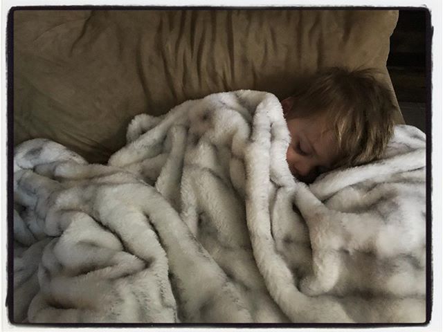 Someone is under the weather. #dadlife #mississippijourno #postcardsfromcovid19